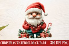 Christmas Gnome Clipart, Winter Clipart Product Image 1