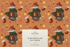 Christmas Patterns Santa Winter Print Digital Paper JPEG Product Image 11