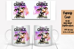 Funny Cow Mug Wrap Sublimation, Mug Wrap PNG Product Image 1