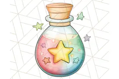 Fairy Tale Unicorn PNG Pastel Magic Clipart, Fantasy Rainbow Product Image 3