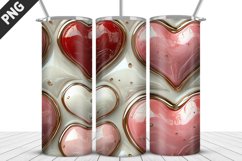 Valentines Love Skinny Tumbler PNG Wrap| Valentines Tumbler Product Image 4