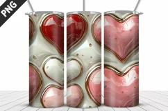 Valentines Love Skinny Tumbler PNG Wrap| Valentines Tumbler Product Image 4