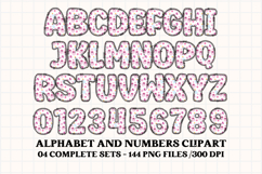 Baby Girl Alphabet, baby girl letters doodle, baby clipart Product Image 5