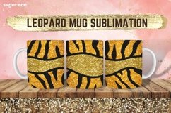 Leopard Glitter Mug Sublimation | PNG Bundle | Mug Wrap Product Image 4