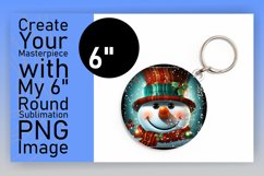 Christmas Magic: Round Ornament &amp; Keychain Sublimation Product Image 1