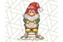 Christmas Gnome Clipart, Holiday Gnomes PNG Illustrations Product Image 3