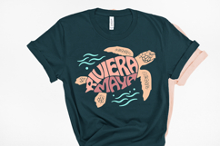 Riviera Maya word art in the Shape of Sea Turtle SVG Cut Product Image 4