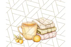 Cozy Laundry Day Clipart PNG Pastel Home Decor, Home Png Product Image 3