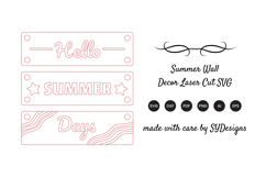 Summer Wall Decor Laser Cut SVG - Beach Sign Laser Cut Product Image 2
