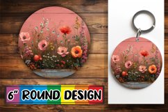 Vibrant Floral Circle Sublimation Assortment Product Image 1