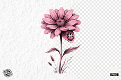 Summer Wildflowers &amp; Lady Bugs Clipart Product Image 1