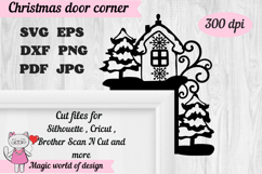 Christmas door corner svg Product Image 2