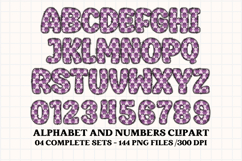 Cute Kids Monster Alphabet &amp; Numbers doodle PNG Clipart Product Image 5