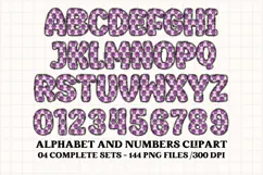 Cute Kids Monster Alphabet & Numbers doodle PNG Clipart Product Image 5