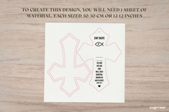 First Communion Crosses SVG Bundle | Custom Name Cross Product Image 11