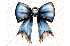 Western Style Bow PNG, Cute Cowboy, Cowgirl Coquette Png Product Image 3