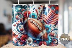 4th Of July Football Tumbler Bundle - 30 Designs Product Image 12