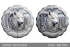 Wolf Wind Spinner Design. Winter Wolf Wind Spinner Product Image 1