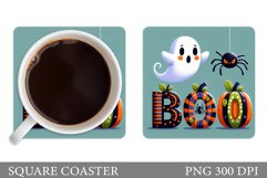 Halloween Coaster Design. Halloween Sublimation Product Image 1