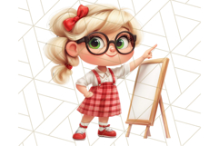 Teacher at Work Clipart, Teaching PNG, School Graphics Product Image 11