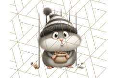 Cute Animals in Jail Clipart PNG, Funny Prisoner Critters Product Image 3