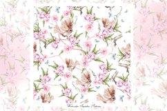 Hand Drawn Watercolor FLOWERS&amp;BIRDS Product Image 11