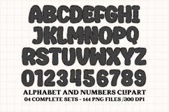 Happy Mouse Alphabet Clipart, happy mouse letters doodle Product Image 5