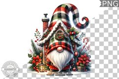 Christmas Gnome Sublimation - Clipart PNG Design Product Image 1