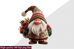 Christmas Gnome Funny Clipart Bundle png Product Image 6