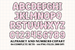 Baby Girl Alphabet, baby girl letters doodle, baby clipart Product Image 5