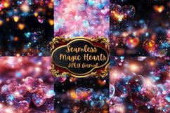 Magic Hearts Seamless Digital Paper Product Image 1