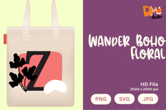 Wander Boho Floral Monogram Product Image 1