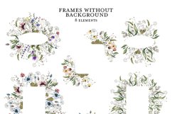 Watercolor Wildflowers Product Image 10