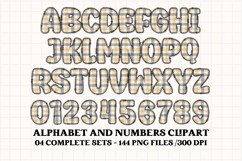Fall Autumn Alphabet png clipart, fall autumn letters doodle Product Image 5