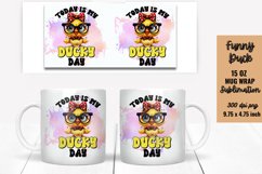 Funny Duck Mug Wrap Sublimation Product Image 1