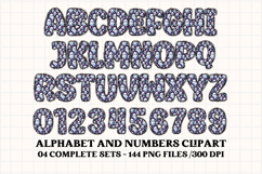 Halloween Alphabet png clipart, halloween letters doodle Product Image 5