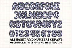 Halloween Alphabet png clipart, halloween letters doodle Product Image 5