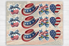 4-th of July. Print &amp; Cut Stickers PNG Product Image 2