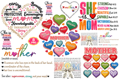 Mother's Day PNG, She is Mom PNG, Faux Yarn Mama PNG, Mother Product Image 10