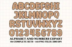 Christmas Alphabet png clipart, christmas letters doodle Product Image 5
