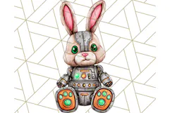 Halloween Bunny Clipart, Cute Bunnies in Costumes PNG Product Image 3