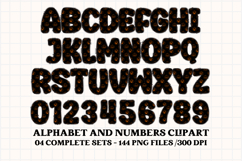 Halloween Alphabet png clipart, halloween letters doodle Product Image 5