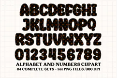 Halloween Alphabet png clipart, halloween letters doodle Product Image 5