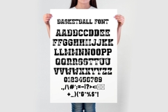 Basketball Varsity Font | Athletic Alphabet with Player Product Image 3