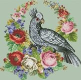 Vintage Cross Stitch Scheme Black cockatoo Product Image 6
