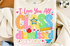 Class Dismissed PNG, Last Day of School Product Image 1