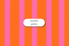 Pink and Orange Stripe Seamless Pattern Product Image 1