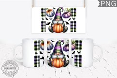 Halloween Gnome Mug Wrap Sublimation - Halloween PNG Product Image 1