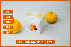 Autumn Box Template SVG I Gift Box I Packaging Template SVG Product Image 2