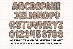 Fall Autumn Alphabet png clipart, fall autumn letters doodle Product Image 5